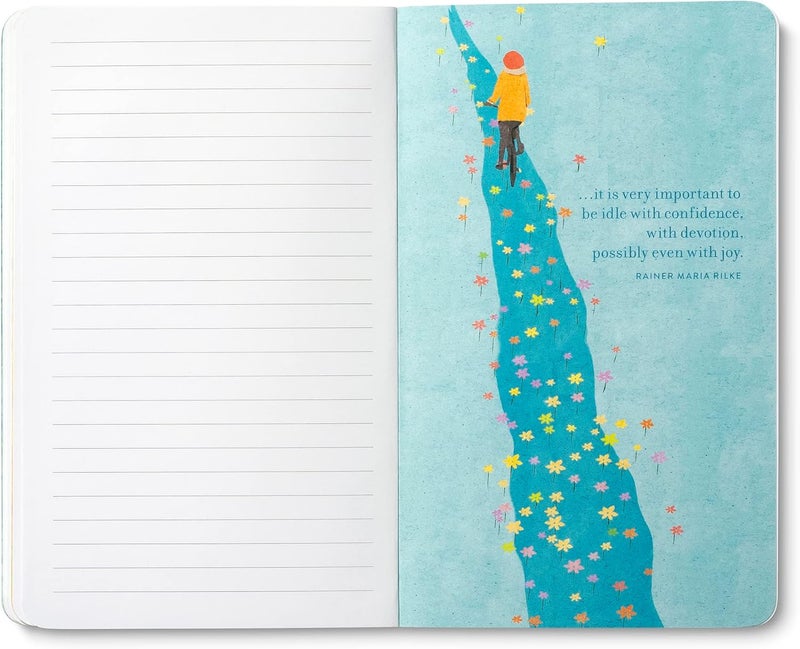 Compendium Softcover Journal - Sometimes the most important thing in a whole day is the rest we take between two deep breaths... – A Write Now Journal with 128 Lined Pages, 5”W x 8”H - Image 5